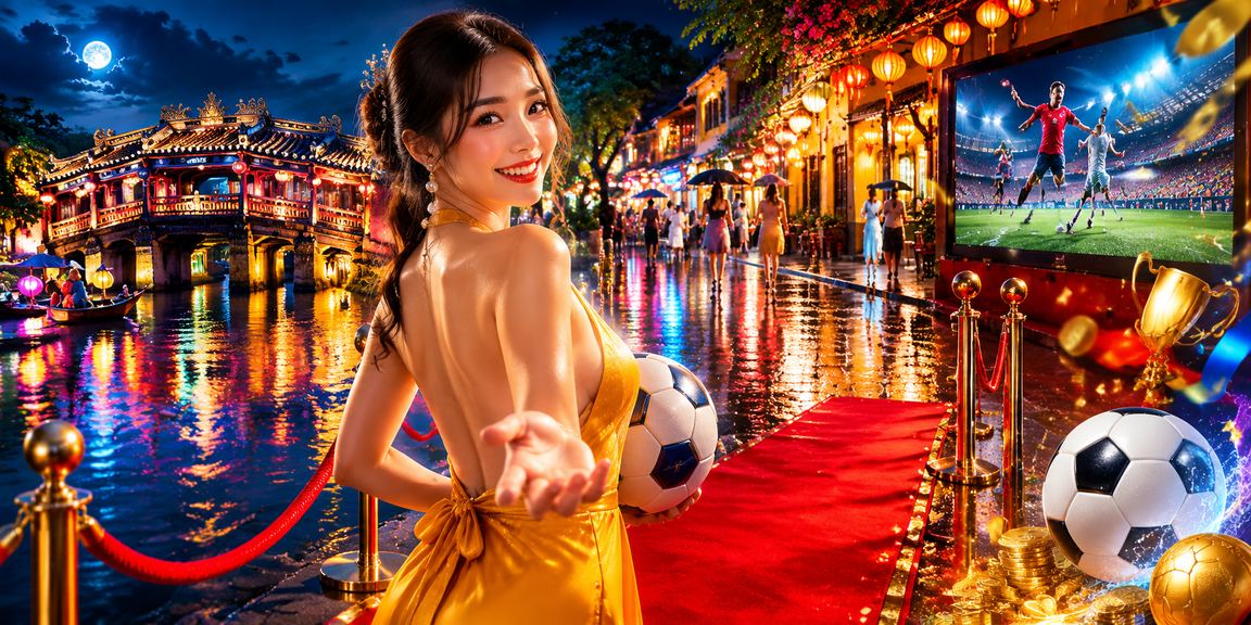 Cá cược thể thao buổi tối tại chợ đêm phố cổ Hội An