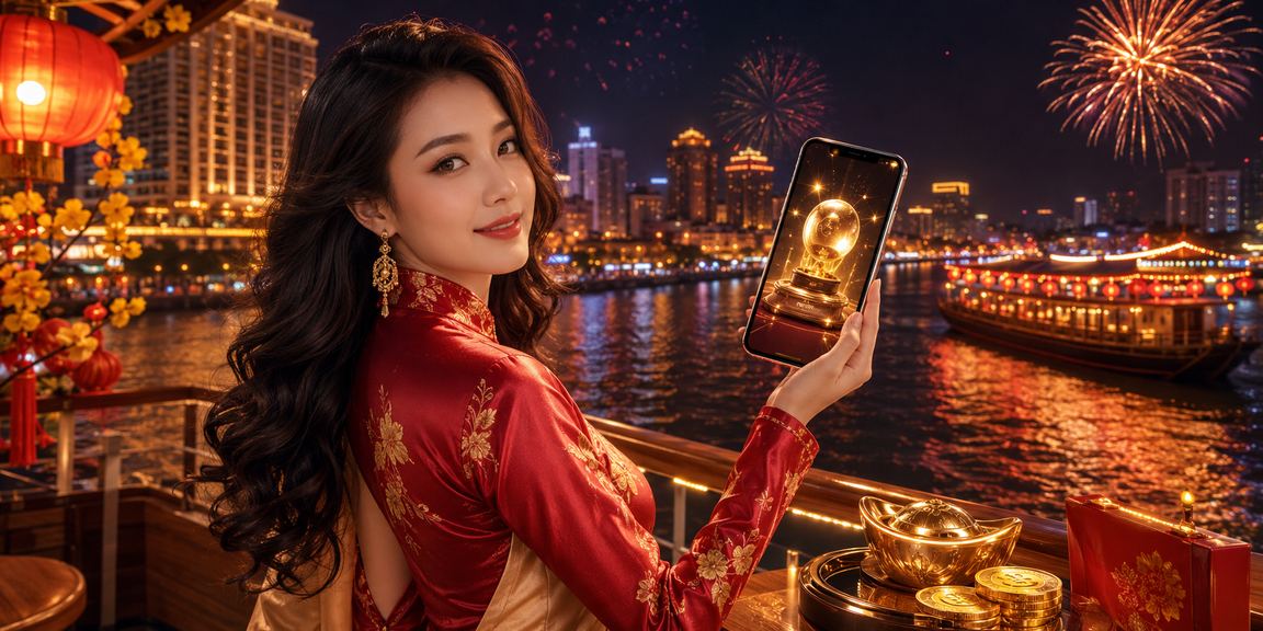 Người chơi trải nghiệm casino trực tuyến trên điện thoại di động bên sông Mekong